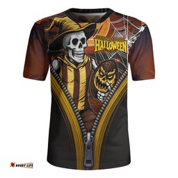 Hawthorn Halloween Night Reaper Zipper Rugby Jersey