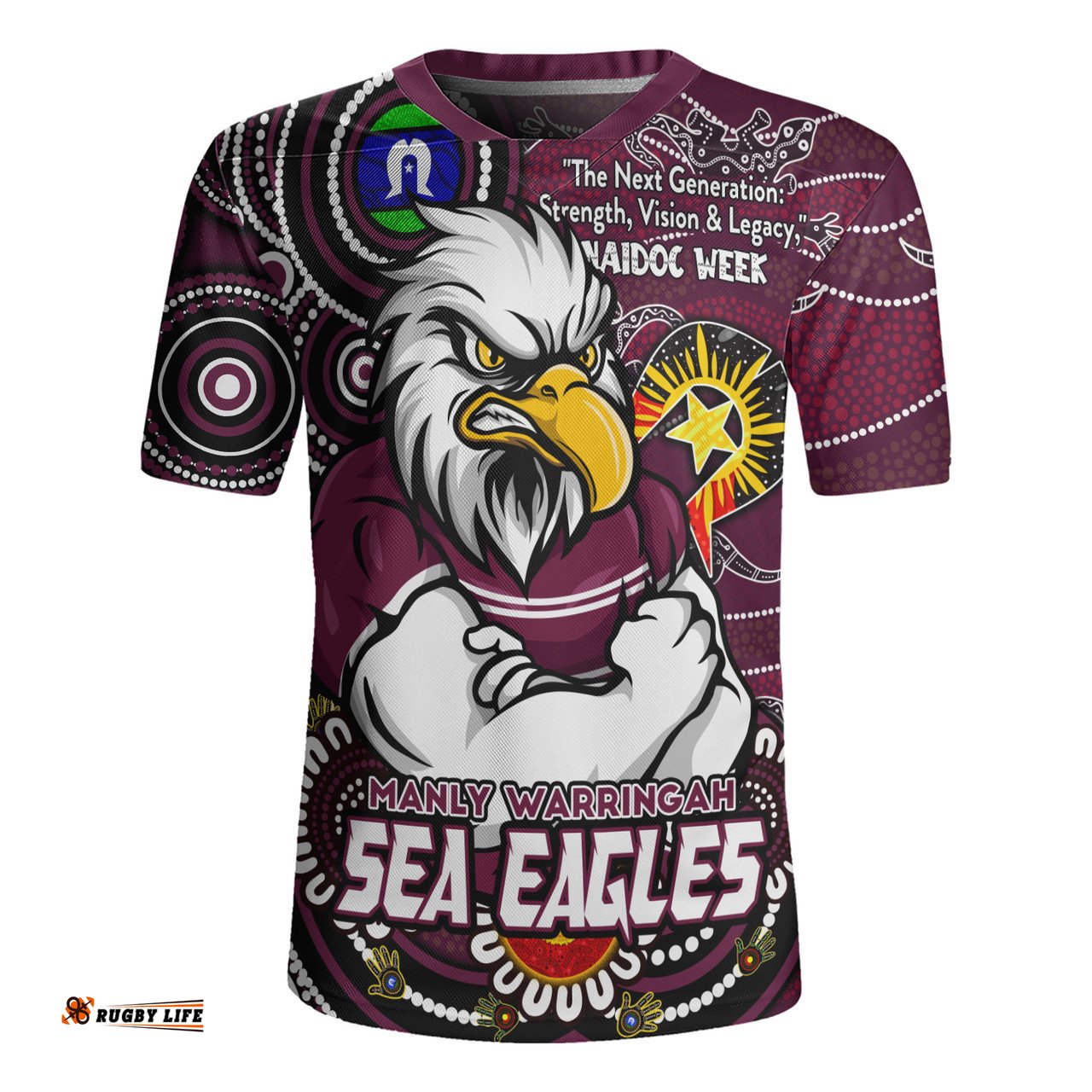 Manly Warringah Sea Eagles Spirit Of NAIDOC Series Rugby Jersey