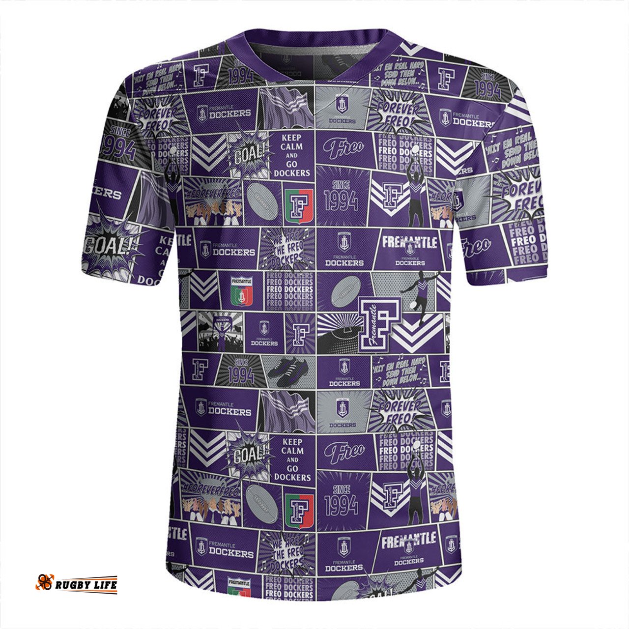 Fremantle Legacy Of The Pride Comic Style Rugby Jersey