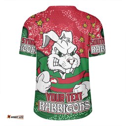South Sydney Rabbitohs Team With Dot And Star Patterns For Tough Fan Rugby Jersey
