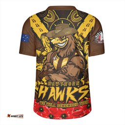 Hawthorn Ripped Legacy Of The Game The ANZAC Spirit Lives On Rugby Jersey