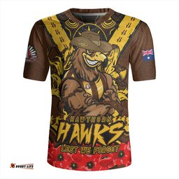 Hawthorn Ripped Legacy Of The Game The ANZAC Spirit Lives On Rugby Jersey