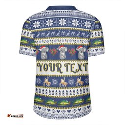 Victoria Big Things Christmas Custom Giant Koala And Murray Cod Rugby Jersey
