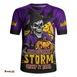 Melbourne Storm Dark Moon Rugby Halloween Battle Edition Rugby Jersey