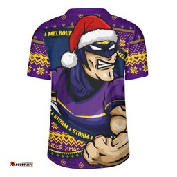 Melbourne Storm Ugly Knit Style For Christmas Game Fans Rugby Jersey