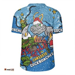 New South Wales Cockroaches Christmas Custom Let's Get Lit Chrisse Pressie Rugby Jersey
