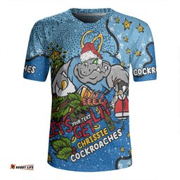 New South Wales Cockroaches Christmas Custom Let's Get Lit Chrisse Pressie Rugby Jersey