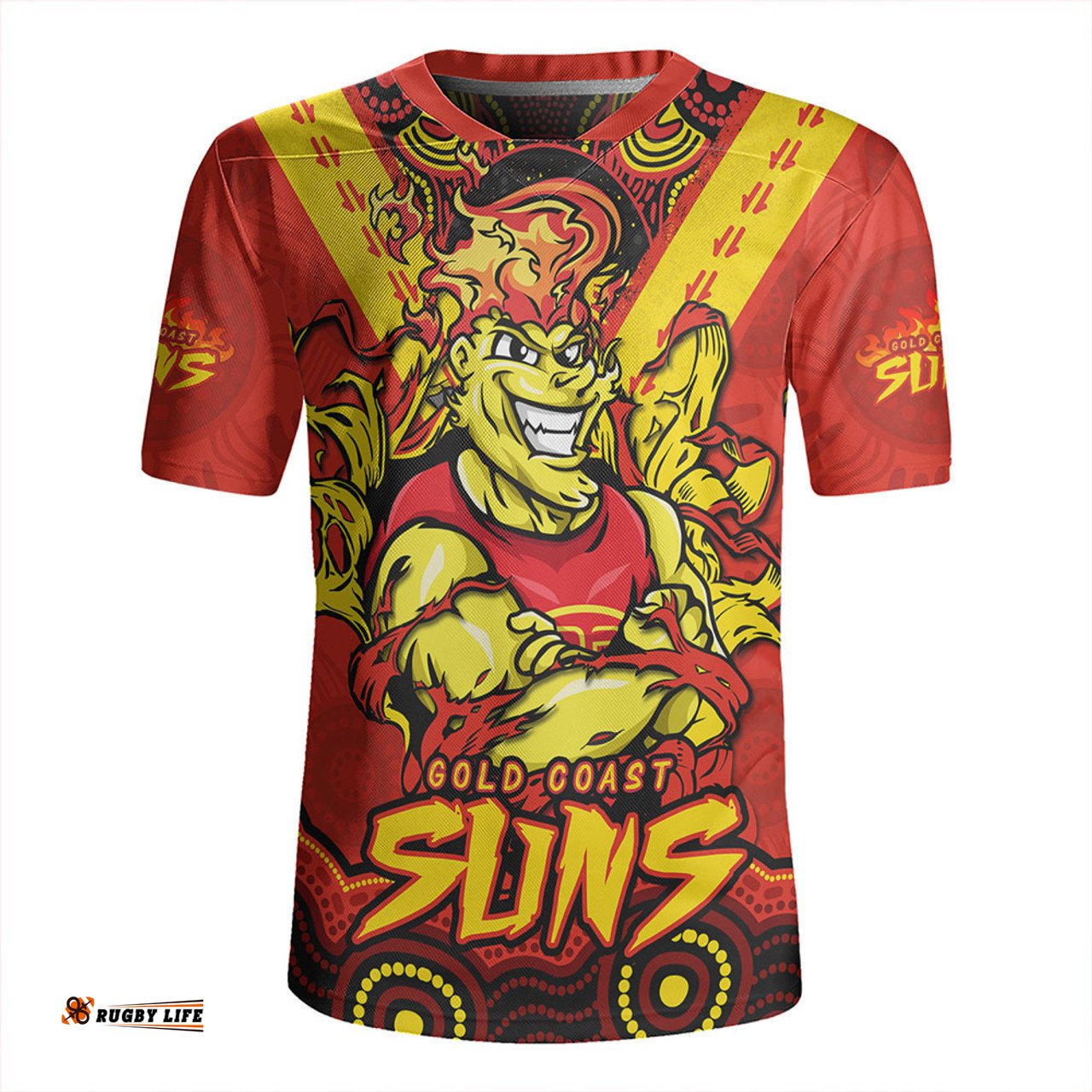 Gold Coast SUNS Ripped Legacy Of The Game Rugby Jersey