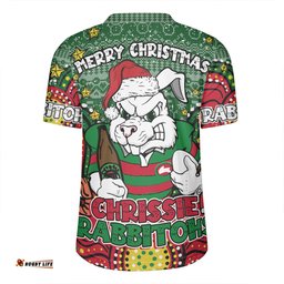 South Sydney Rabbitohs Custom Christmas Knit Patterns Vintage Jersey Ugly Rugby Jersey