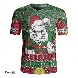 South Sydney Rabbitohs Custom Christmas Knit Patterns Vintage Jersey Ugly Rugby Jersey