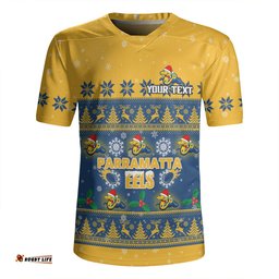 Parramatta Eels Christmas Custom Special Ugly Christmas Rugby Jersey