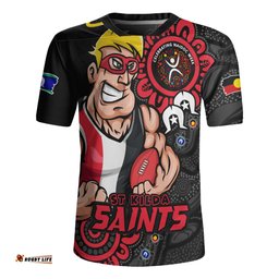 St Kilda Power Through Generations NAIDOC Edition Rugby Jersey
