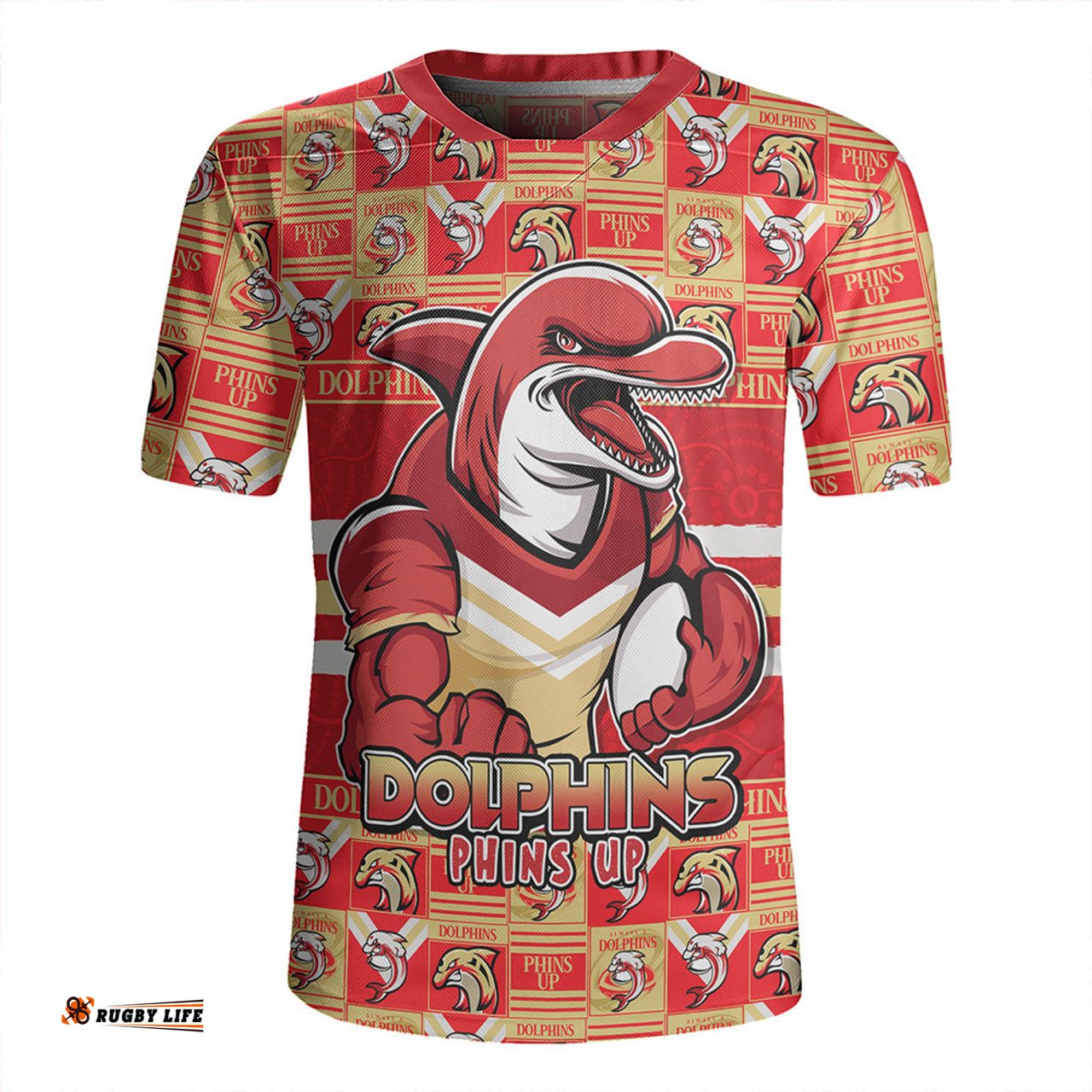 Redcliffe Dolphins Champion���s Pride Comic Style Rugby Jersey