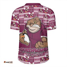 Queensland Maroons Champion���s Pride Comic Style Rugby Jersey