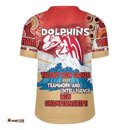 Redcliffe Dolphins Custom Talent Win Games But Teamwork And Intelligence Win Championships With Aboriginal Style Rugby Jersey