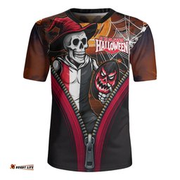 St Kilda Halloween Night Reaper Zipper Rugby Jersey