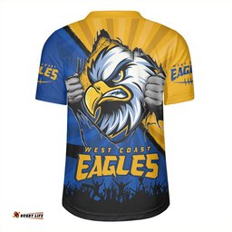 West Coast Eagles Breaking Through Fan Design Rugby Jersey