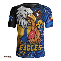 West Coast Eagles Power Through Generations NAIDOC Edition Rugby Jersey