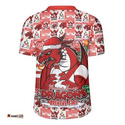 St. George Illawarra Dragons Merry Ugly Christmas Comic Style Rugby Jersey