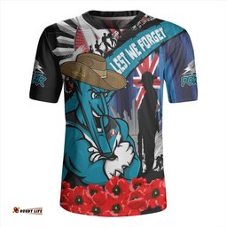 Port Adelaide Anzac Day Honor United In Spirit Rugby Jersey
