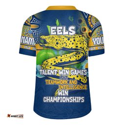 Parramatta Eels Jersey Custom Talent Win Games But Teamwork And Intelligence Win Championships With Aboriginal Style Rugby Jersey