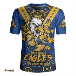 West Coast Eagles Ripped Legacy of the Game Rugby Jersey