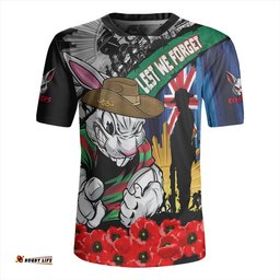 South Sydney Rabbitohs United In Spirit Anzac Day Tribute Rugby Jersey