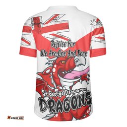 St. George Illawarra Dragons Happy Australia Day We Are One And Free Rugby Jersey