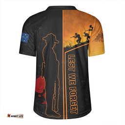 Wests Tigers Anzac Day Lest We Forget Poppy Rugby Jersey