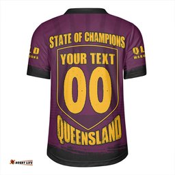 Queensland Maroons Dynasty Of Maroons Rugby Jersey