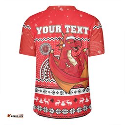 St. George Illawarra Dragons Christmas Custom Ugly Xmas And Aboriginal Patterns For Die Hard Fan Rugby Jersey