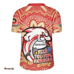 Redcliffe Dolphins Aboriginal Inspired Naidoc Week Custom For Die Hard Fan Supporters Rugby Jersey