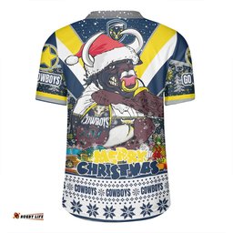 North Queensland Cowboys Christmas Custom North Queensland Cowboys Santa Aussie Big Things Rugby Jersey
