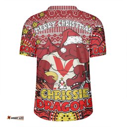 St. George Illawarra Dragons Christmas Custom Christmas Knit Patterns Vintage Jersey Ugly Rugby Jersey
