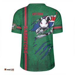 South Sydney Rabbitohs Happy Australia Day Flag Scratch Style Rugby Jersey