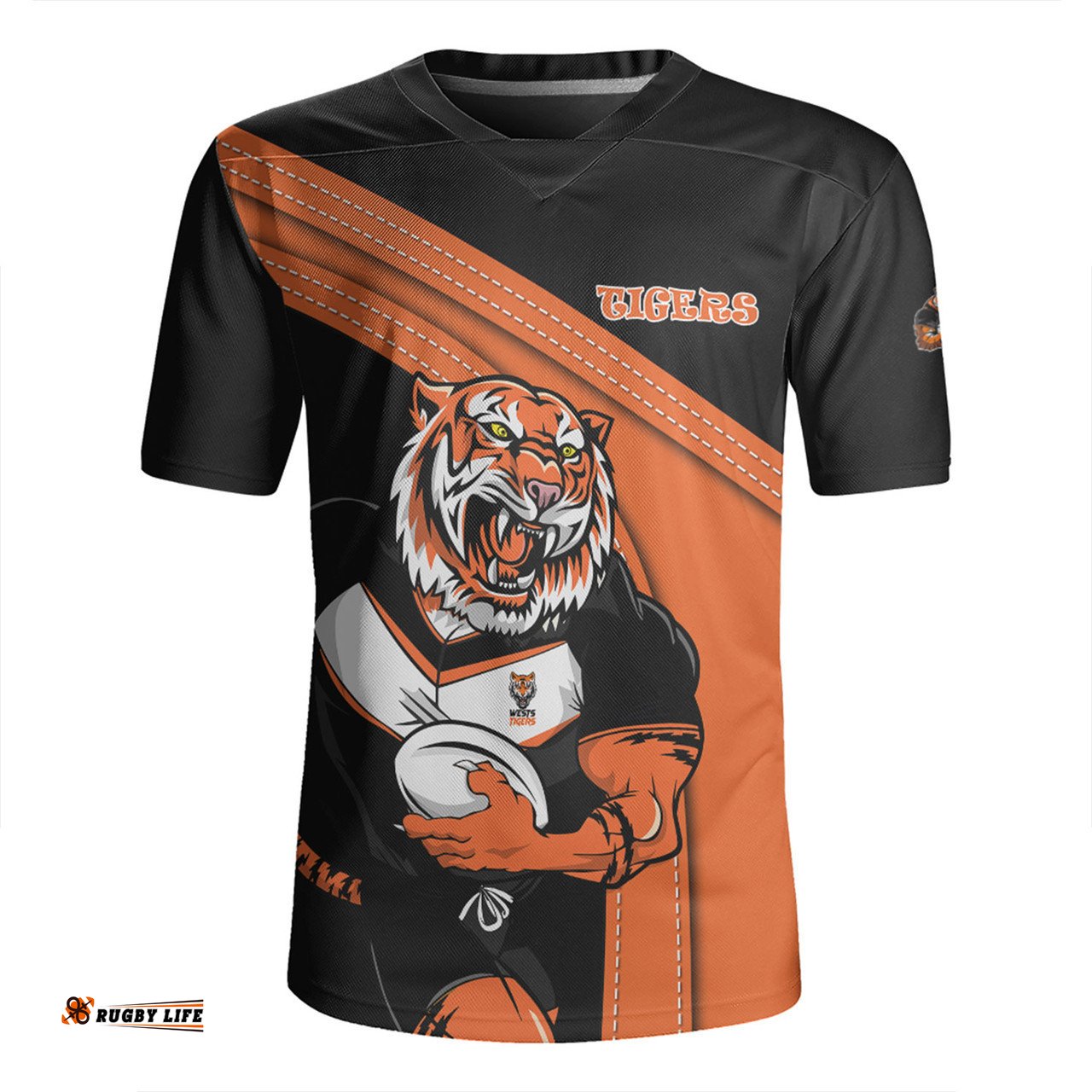 Wests Tigers Custom Team Of Us Die Hard Fan Supporters Rugby Jersey