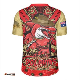 Redcliffe Dolphins Ripped Legacy Of The Game The ANZAC Spirit Lives On Rugby Jersey