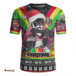 Penrith Panthers Christmas Custom Penrith Panthers Santa Aussie Big Things Christmas Rugby Jersey