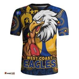 West Coast Eagles NAIDOC Spirit Of Country Rugby Jersey