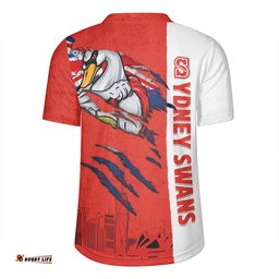 Sydney Swans Burning Passion Of Power Scratch Style Rugby Jersey