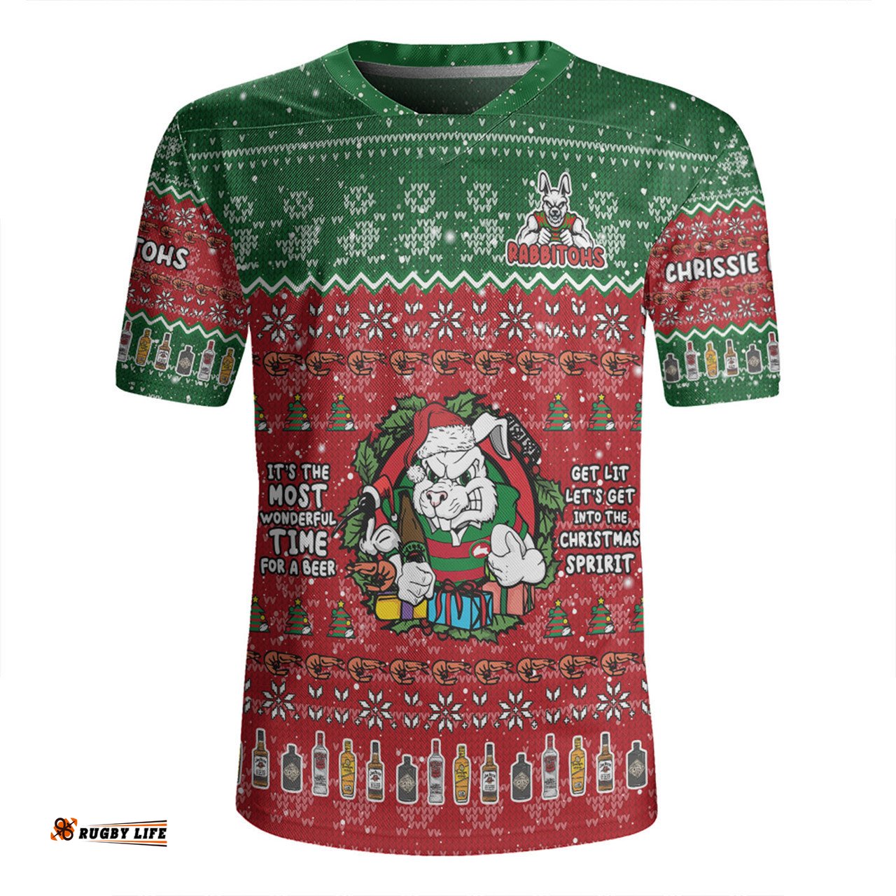 South Sydney Rabbitohs Custom Chrissie Spirit Rugby Jersey