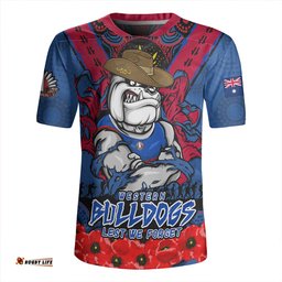Western Bulldogs Ripped Legacy Of The Game The ANZAC Spirit Lives On Rugby Jersey