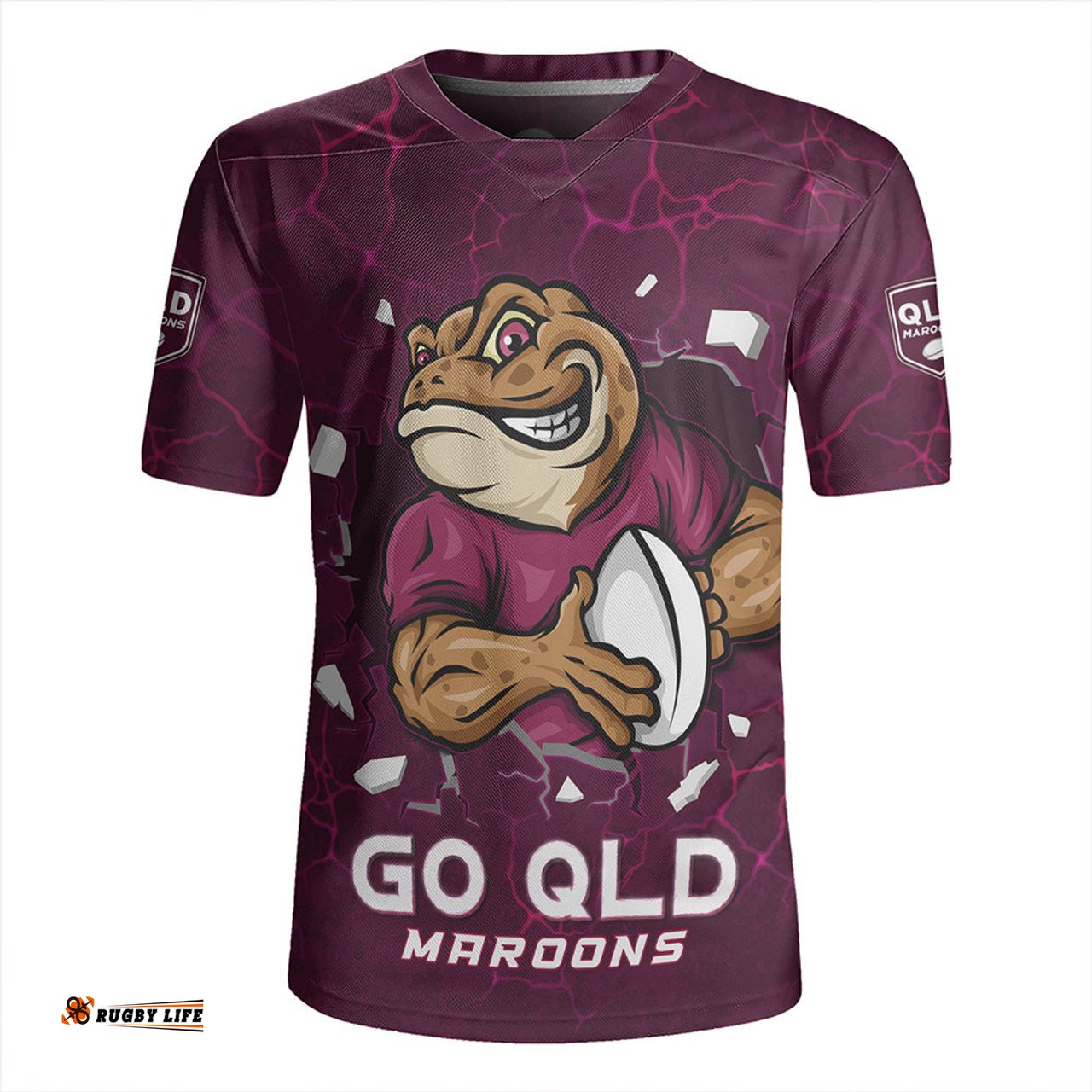 Queensland Maroons Go QLD Maroons Break The Limit Rugby Jersey