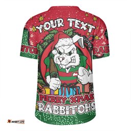 South Sydney Rabbitohs Custom Merry Christmas Our Beloved Team With Aboriginal Dot Art Pattern Rugby Jersey