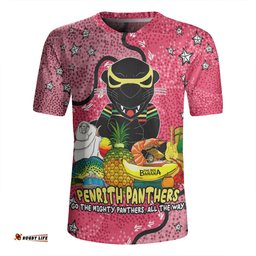Penrith Panthers Custom Australian Big Things (Pink) Rugby Jersey