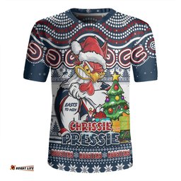 Sydney Roosters Aussie Ugly Christmas For Die Hard Fan Supporters Rugby Jersey