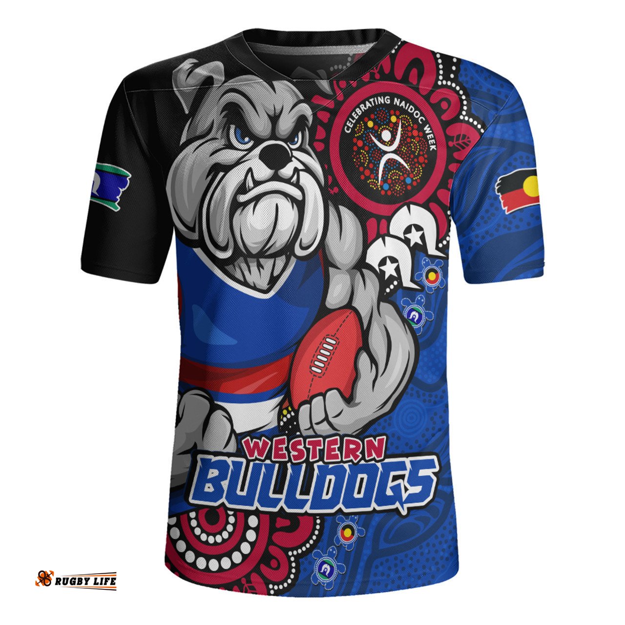 Western Bulldogs Power Through Generations NAIDOC Edition Rugby Jersey