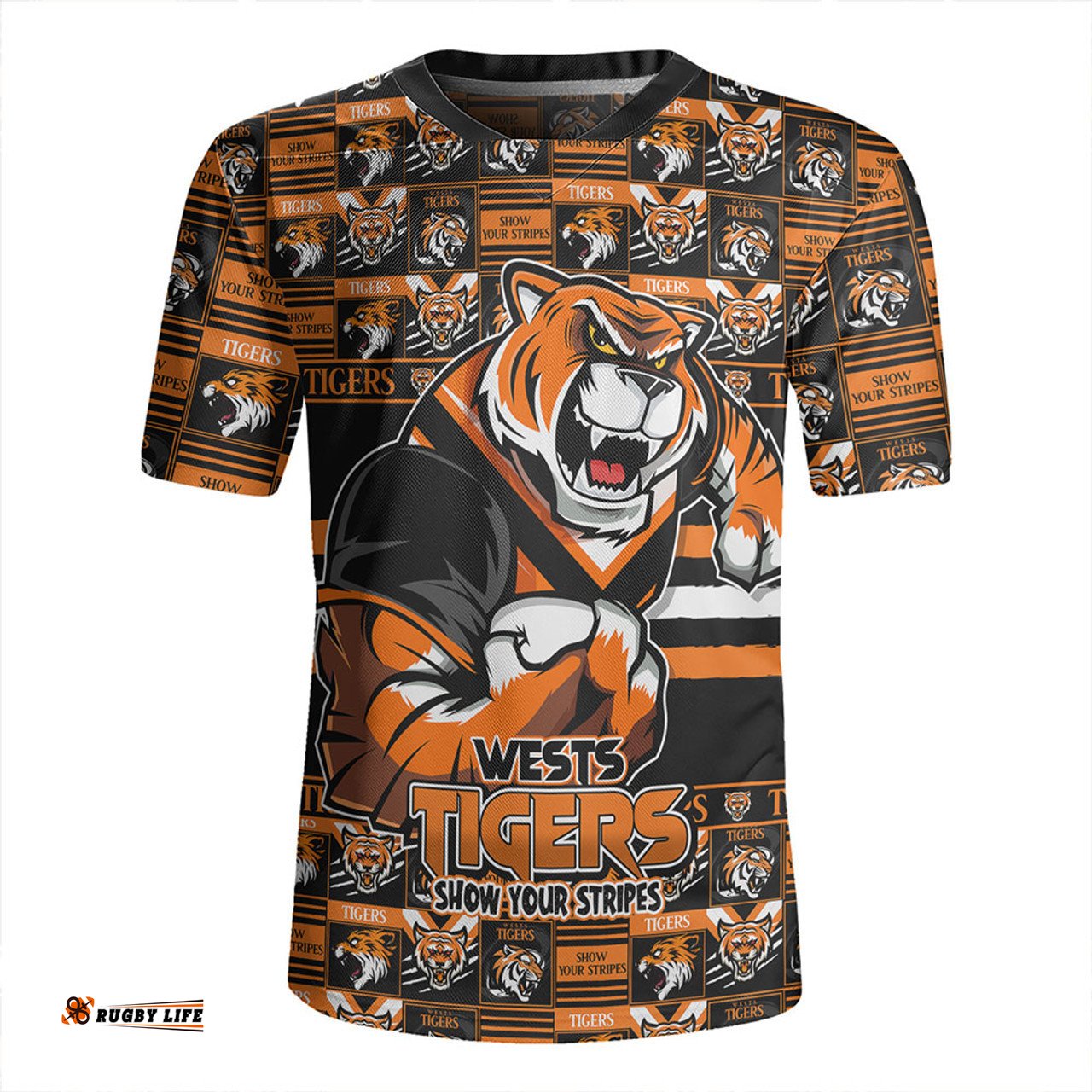 Wests Tigers Champion���s Pride Comic Style Rugby Jersey