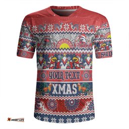 Sydney Roosters Christmas Aboriginal Custom Indigenous Knitted Ugly Xmas Style Rugby Jersey