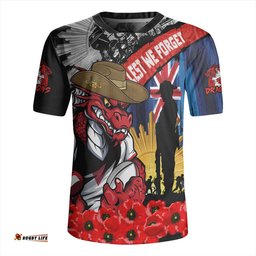 St. George Illawarra Dragons United In Spirit Anzac Day Tribute Rugby Jersey